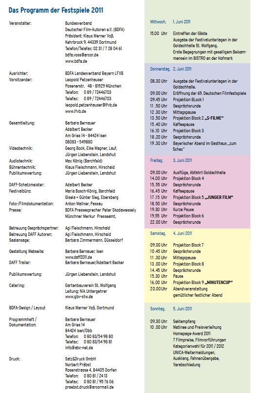 Programm DAFF 2011